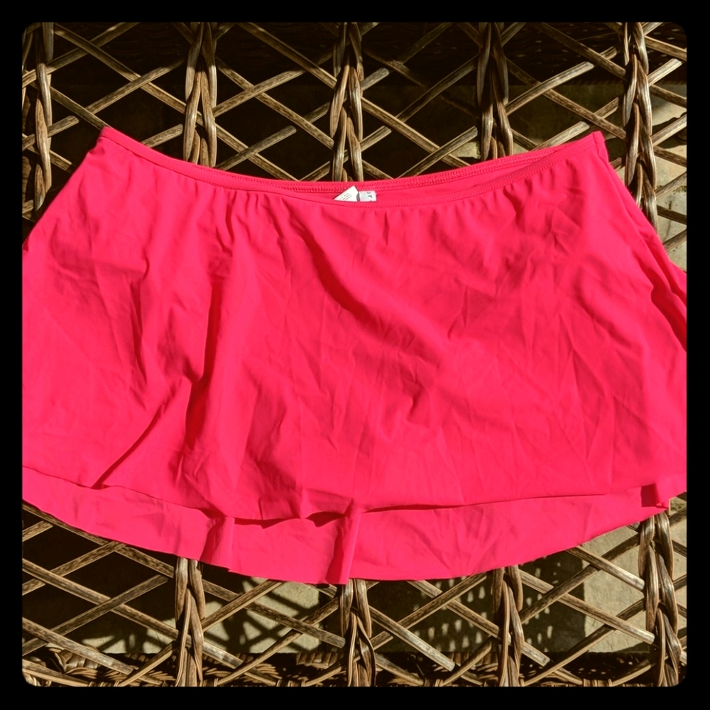 Profile hot pink swimsuit skirtiny bikini bottoms